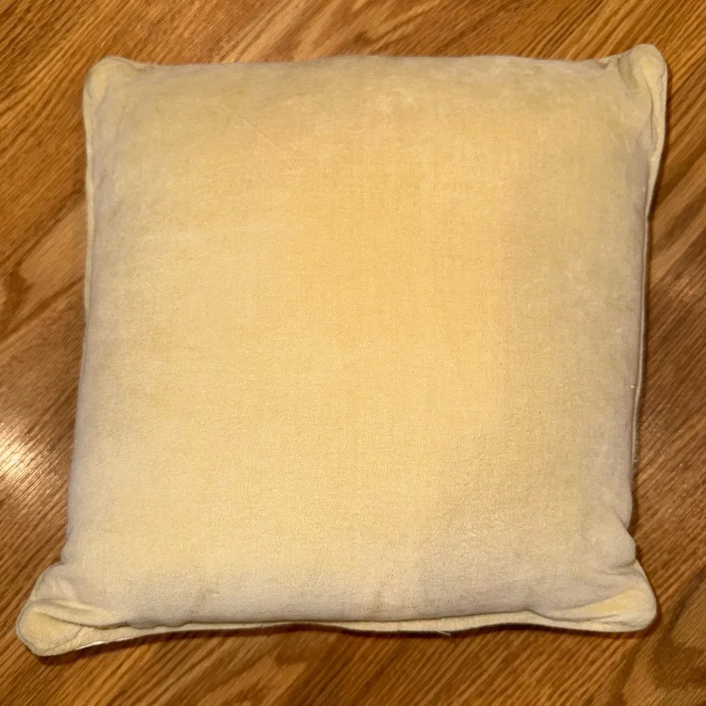 Wool Petitpoint Needlepoint Velvet‎ Backed Angel Pillow